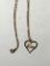 Vintage Mom Pendant With Heart And Crystal Gemstone