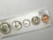 U S A mint Set 1964 Silver Coins 90% Gem B U Blazers From Original Mint Set