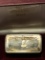 Franklin Mint 1000 Grains Of Solid Sterling Silver Bar National Bank Boulder 2 Oz Of .999 Silver