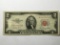 2 Dollar Bill 1953 Red Seal Crisp Extra fine great Condition