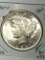Peace Silver Dollar Blazing Frosty White B U++++ Nice Coin