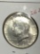 Kennedy Silver Half 1964 Frosty Uncirculated nice Coin 90%