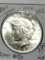 Peace Silver Dollar 1923 Gem B U Blazing Satin White Error Struck On Hairlines