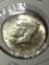 Kennedy Silver Half Dollar 1964 Gem B U Blazing Frosty White 90% Silver Coin