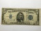 5 Dollar Bill 1934 Antique In Very Good Condition