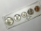 U S A Mint Set 1964 Silver Coins 90% Gem B U From Original Mint Set