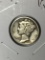 Mercury Silver Dime 1942 D  D D O