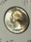 Washington Silver Quarter  1964 D Gem B U Rainbow Wow Coin M S++++++