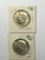 Kennedy Silver Half Lot Of 2 Uncirculated Nice Coins 1968 And 1966