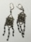 Sterling Silver Antique Mystic Topaz Earrings 7.8+ Grams