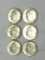 Roosevelt Silver Dime Lot Of 6 Frosty A U To Uncirculated