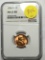 Lincoln Wheat Cent 1946 D  graded rd Glowing Red Certified Gem