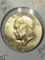 Eisenhower Silver Dollar 1974 S/ S Uncirculated+ Frosty 40% Silver Dollar
