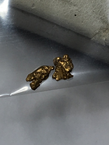 Gold Nuggets Alaskan 22k T+ Top End Yellow .163 Grams Chunky Wow Nuggets