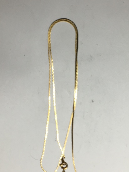 24kt gold Layered Vintage Necklace 24”