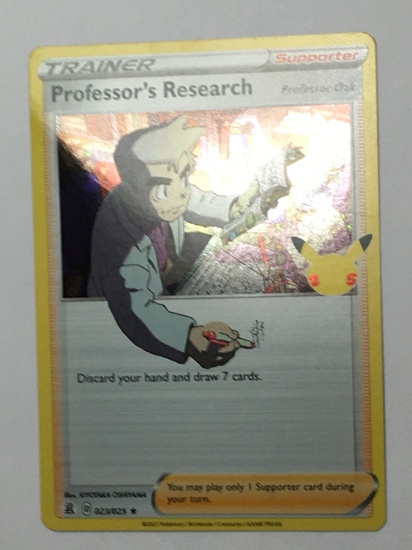 Pokemon Card Professors Research 023/025 Rare Mint Holo Pack Fresh 10?