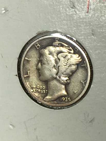 Mercury Silver Dime 1935