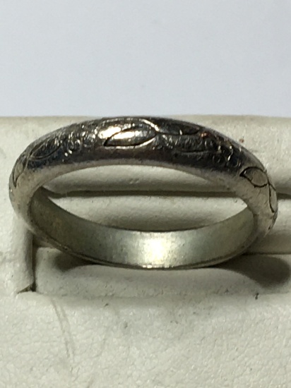 Sterling Silver Vintage Wedding Band 4+ Grams Sterling Scrap