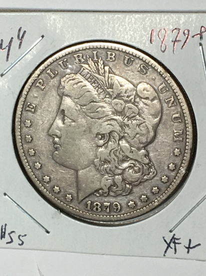 Morgan Silver Dollar 1879 P  Extra fine nice Original Morgan