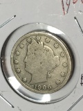 Liberty Nickel 1906 Very good nice Coin