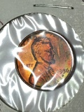 Lincoln Wheat Cent 1956 Gem High Grade Red Rainbow M S+++++++