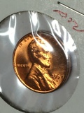 Lincoln Wheat Cent 1957 D Gem B U Red Beauty