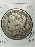 Morgan Silver Dollar 1888 O Scarface? Rare Very fine