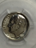 Roosevelt Silver Dime 1957 graded high Grade Proof