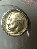 Roosevelt Dime 1953 D Key Date Gem B U High Grade D/ D  D D R Error