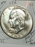 Eisenhower Silver Dollar 1973 S Frosty Gem B U Silver From G S A Blazing High Grade