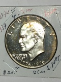 Eisenhower Silver Dollar 1976 S Proof Silver Edition Cameo