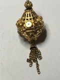 Antique Gold Plated Urn Pendant India