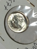 Roosevelt Silver Dime 1946 S  D D R Gem B U  D D R Closed S Satin White High Grade
