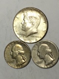 Silver 90% Coin Lot Kennedy And 2 Silver Quarter $1 Face Value