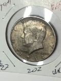 Kennedy Silver Half Dollar 1964 90% Silver Uncirculated toner