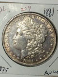 Morgan Silver Dollar 1881 Proof like nice Cameo