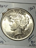 Peace Silver Dollar Blazing Frosty White B U++++ Nice Coin