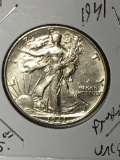 Walking Liberty Half 1941 Frosty Uncirculated beautiful Coin 