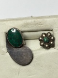 Sterling Silver Vintage Native Earring Lot 3+ Grams