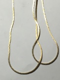 24kt gold Layered Necklace 24” Vintage