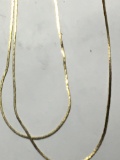 24kt gold  layered Vintage Necklace Chain 22 “