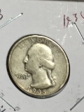 Washington Silver Quarter 1935 Early Year