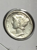 Mercury Silver Dime 1943 A U