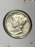 Mercury Silver Dime 1943/43 D D O  A U