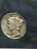Mercury Silver Dime 1945 D? Mint Error Smeared Mint Mark