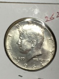 Kennedy Silver Half 1964 Frosty Uncirculated nice Coin 90%