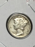 Mercury Silver Dime 1943 A U