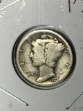 Mercury Silver Dime 1923 Very fine+
