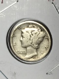 Mercury Silver Dime 1927 Extra fine