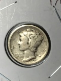 Mercury Silver Dime 1918 D Better Date